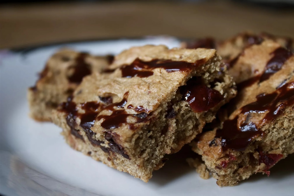 dark-chocolate-cranberry-blondies-recipe