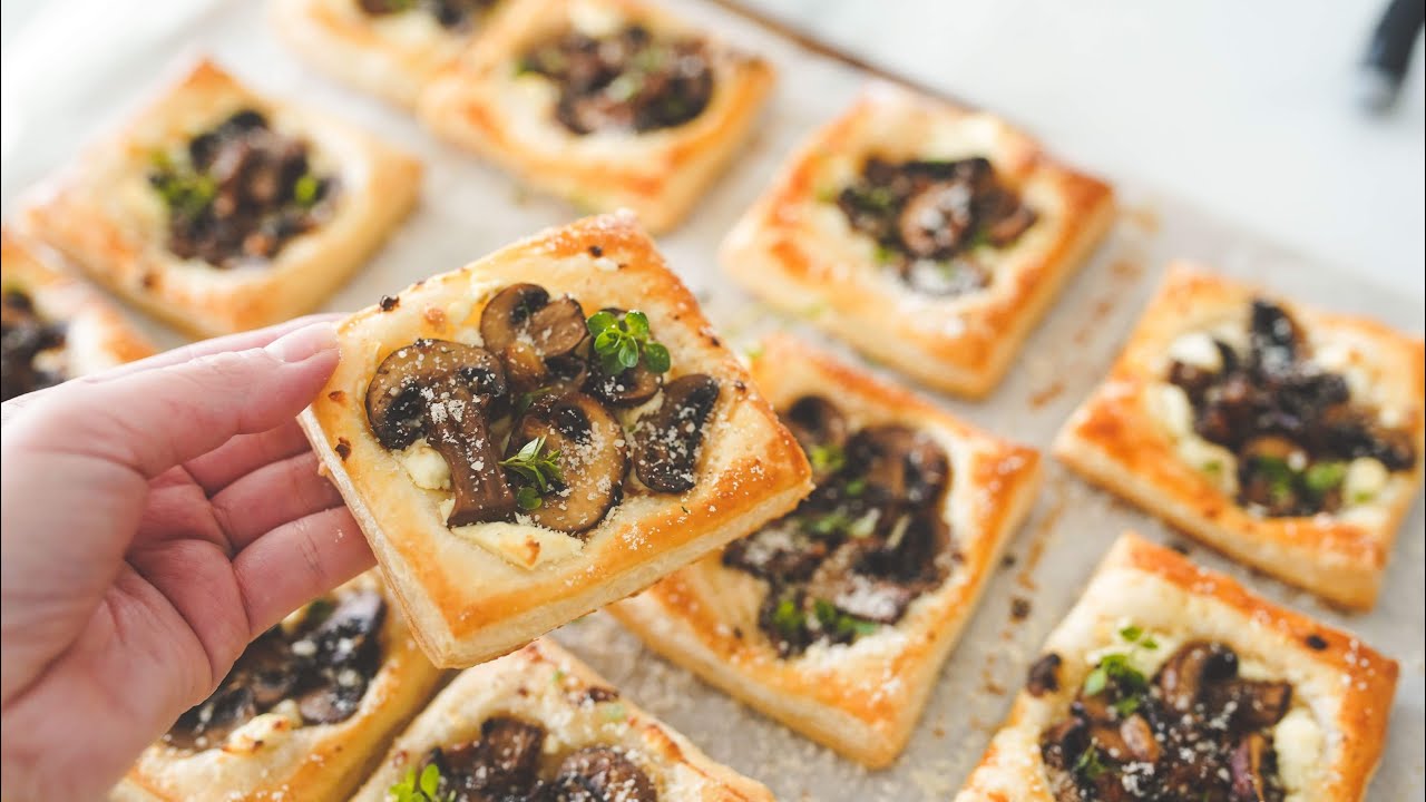 mushroom-puff-pastry-tarts-recipe