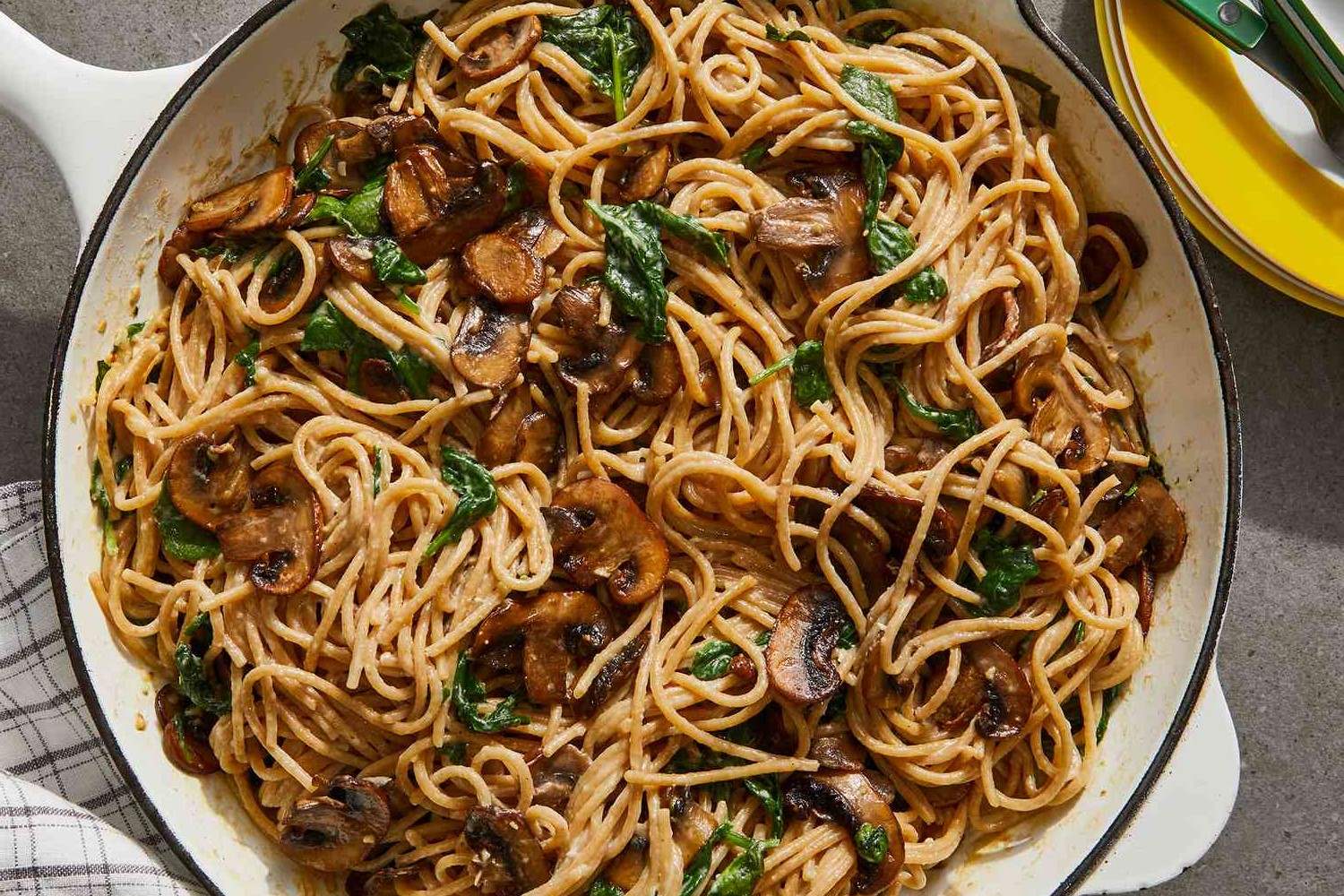 spinach-mushroom-pasta-recipe