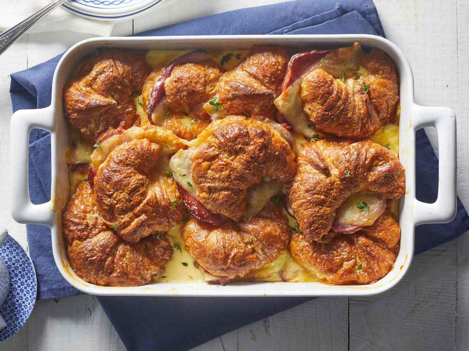 ham-and-swiss-croissant-casserole-recipe