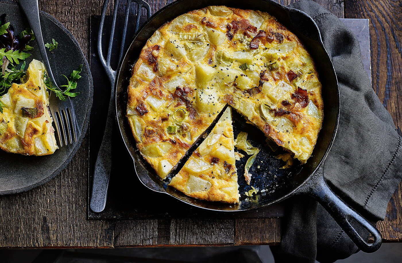 mushroom-leek-frittata-recipe