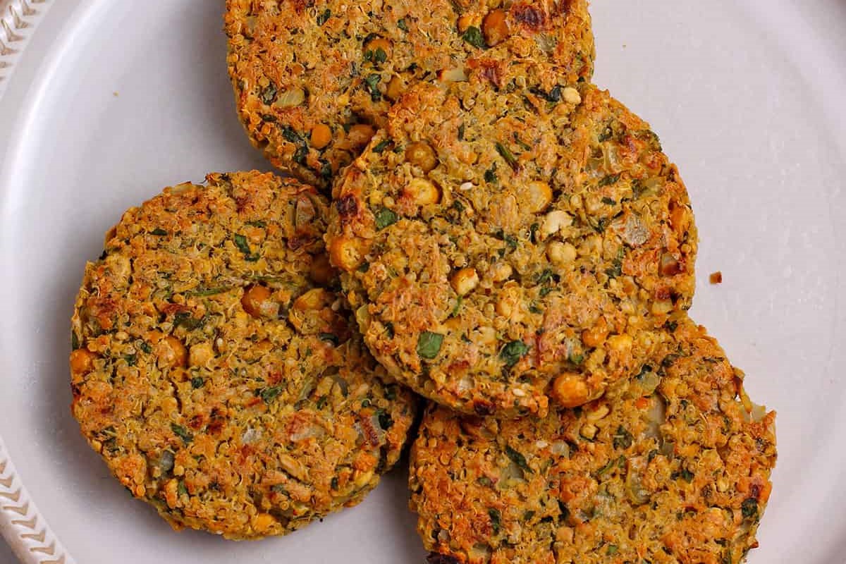 chickpea-spinach-patties-recipe