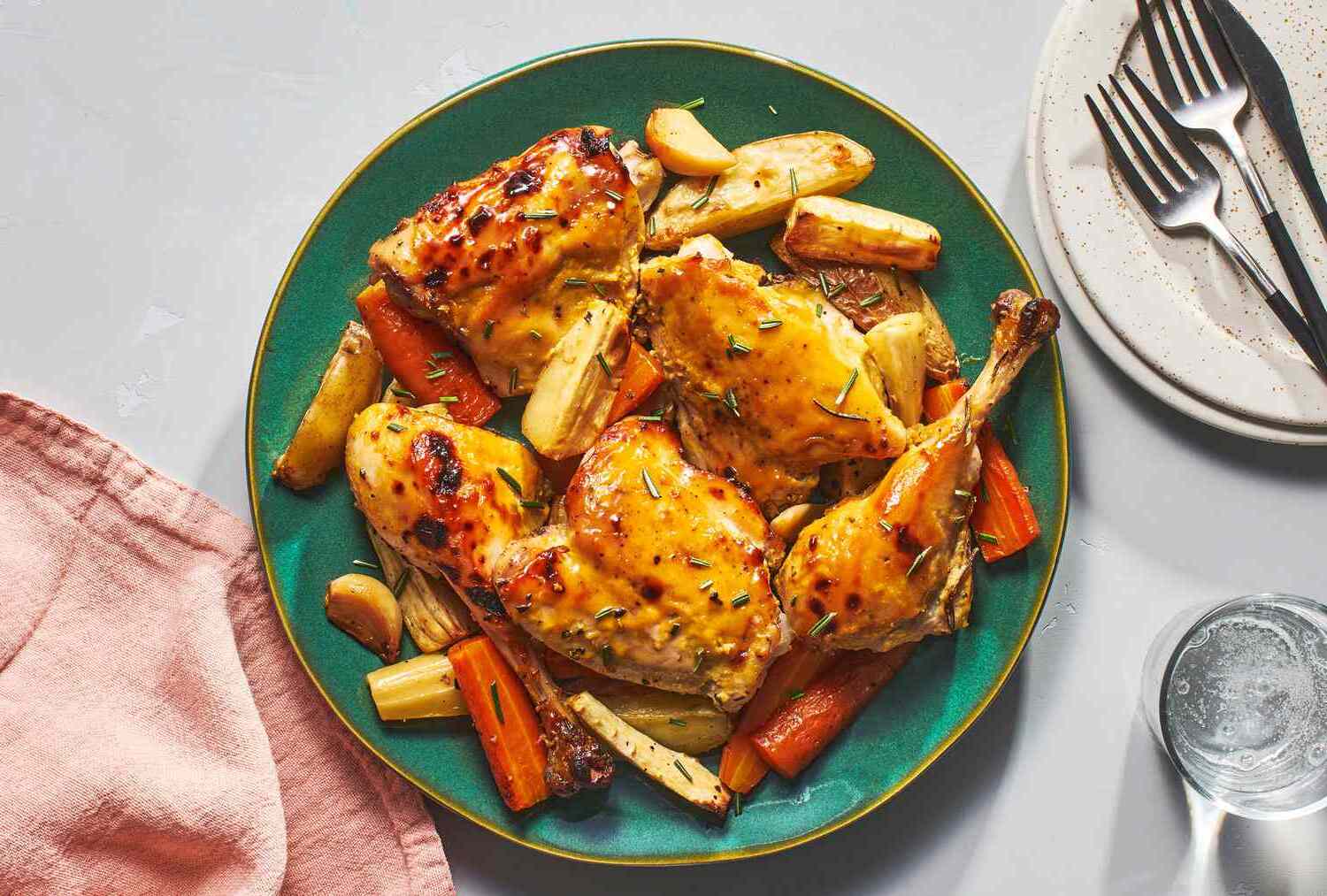 honey-mustard-chicken-with-roasted-vegetables-recipe